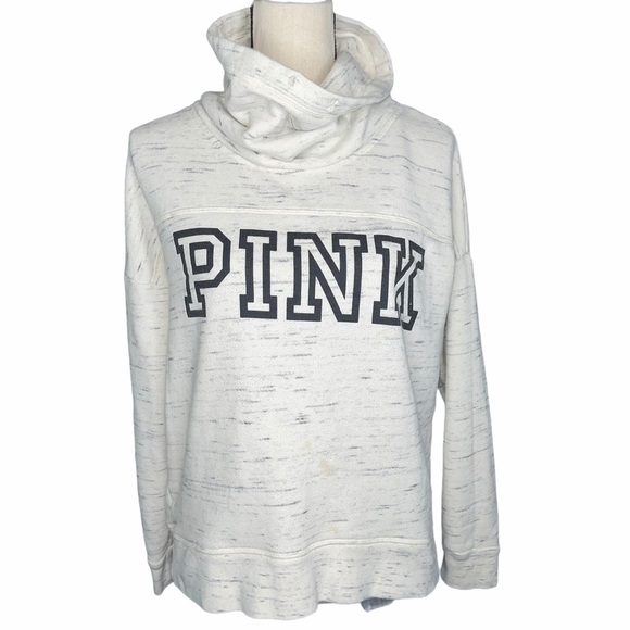 PINK Victoria's Secret Tops - PINK Victoria’s Secret Cowl Neck Hoodie